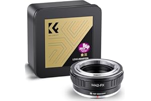 K&F CONCEPT M42 to Fuji X Adapter, Manual Lens Mount Adapter Fit for M42 Mount Lens to Compatible with Fujifilm X-Series FX Mount Mirrorless Cameras
