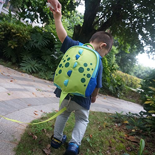 Yodo Sac à dos pour enfant avec harnais de sécurité, doublure isotherme à l'intérieur vert Green