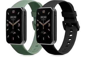 kwmobile 2 x bransoletka sportowa kompatybilna z Xiaomi Mi Band 7 Pro – zestaw opasek fitness z silikonu TPU