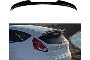 IDENUONA Aileron de coffre arrière pour Ford Fiesta ST-Line MK6 MK6.5 2008-2017 Noir brillant