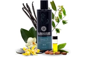 IL PRINCIPINO Shampo Cane Anallergico per cani con pelle sensibile - pelo morbido e luminoso, shampoo nutriente delicato, shampoo ideale per cani sensibili intolleranti 250ml (fragranza Vaniglia Sweety)