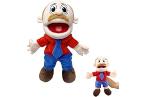 OKDANCE Jeffy Hand Puppets for Kid Jeffy's Classmates JR Hand Puppet Toys to Role Play Cute Cartoon Puppets for Adults Kids Interactive Performance Storytelling(Dad）