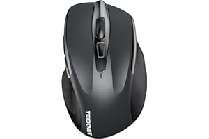TECKNET Bluetooth Maus, 4800 DPI Kabellos Ergonomische Maus (Tri-Modi: BT 5.0/3.0+2.4G), 30 Monate Batterielaufzeit, Leise Funkmaus für Laptop PC Computer, Windows, Mac OS, Android