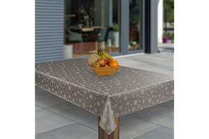 ‎LARO laro Wachstuch-Tischdecke Abwaschbar Garten-Tischdecke Wachstischdecke PVC Plastik-Tischdecken Eckig Meterware Wasserabweisend Abwischbar, Muster:Schneeflocken Silber Weiß Winter, Größe:80x80