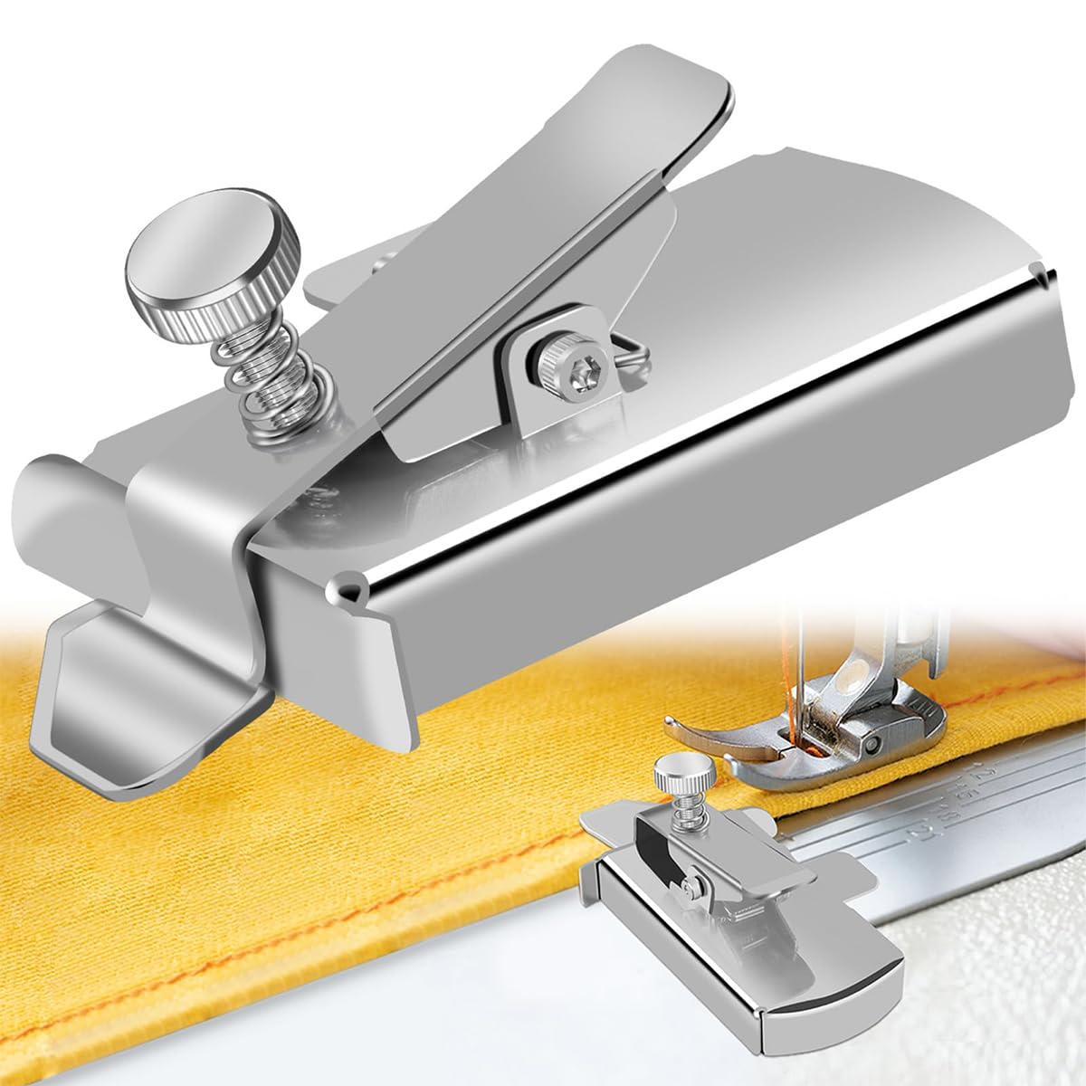 HASTHIPÂ® Seam Guide for Sewing Machine Magnet Seam Guide for Sewing Straight Lines Metal Seam Guide Sewing Machine Attachment Seam Guide Universal Seam Guide Hem Guide for Mechanical Sewing Machine