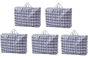 UTTAM Large Laundry Bags with Zips - Strong Big Storage Bags with Zips & Handle Attached,Best for Moving, Shopping and Laundry, Reusable, Multicolor (10, XXL (100 X 60 CM))