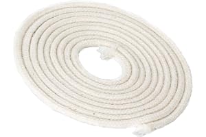 NKlaus 3 meter veke med glasfiber veke rund Ø 3mm för smältande ljus spritlampa oljelampa för renad lampolja paraffinolja trä