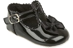 EARLY DAYS Baby Girls Baypods First Pram Shoes – Satin Bow Design