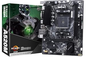 MAXSUN A520 M-ATX Motherboard AMD AM4 Zen 3, DDR4, PCIe3.0 x16, SATA 6Gb/s, M.2, USB 3.1, HDMI/VGA for All Ryzen 1000-4000 Series CPU and Ryzen 5000 Series Without Internal GPU
