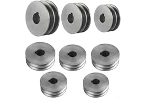 COOKIBLEND Poulie de courroie trapézoïdale de type A à double fente en fonte pour outils électriques (83 x 30 x 28 mm)