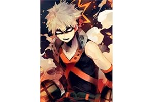 DVBQQWE Diamond Painting Kits for Adults My Hero Academia Diamond Art 5D Painting with Diamonds DIY Painting Kit Malen by Zahlen with Gem Art 30,5 x 40,6 cm