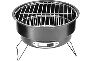 YOUNG WOLF Przenośny okrągły grill 25 cm grill na węgiel drzewny z uchwytem na zewnątrz dom kuchnia grill piknik kemping