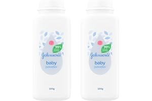 HUBSIDIA Natural Baby Powder Bundle – 2 x 100g Bottles | Gentle Baby Skin Care Powder, Soft & Dry Baby Powder for Sensitive Skin
