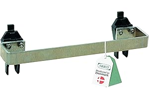 raaco Clip 14 Soporte para Amoladora Angular para Panel Perforado y Pared de Herramientas, 6 x 17,7 x 1,5 cm, Robusto Soporte de Aluminio, Accesorio para Tablero Perforado, Set de 1