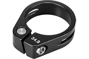 X AUTOHAUX Aluminium Alloy Bicycle Seat Post Clamp Seat Post Clip