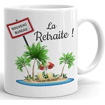 Tasse Retraite 'Rentnerin 2022' - Cadeau D'adieu Humoristique - Céramique 330 Ml