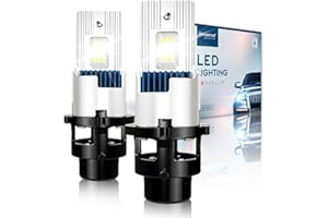Sinoparcel D2S LED Headlight Bulb - 6000K 85V High Low Beam Xenon HID Replacement Lights -Pack of 2 -Compatible with 66240 85122UB 66040 66240XNL