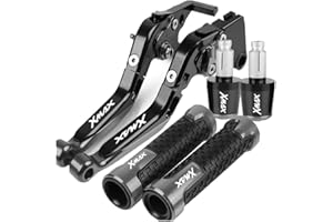 YYSMO Accessori Moto Leve Frizione Freno Regolabili Regolabili Manopole Manubrio Estremità Per Yama&ha XMAX 125 200 250 400 X-MAX 125 2010-2021 2020 2019 2018 2023 2022(G)