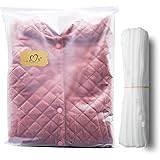 25 Pezzi Sacchetti Vestiti Grande con Zip Borsa da Viaggio Multifunzione, Portaoggetti per Vestiti,Scarpe,Indumenti (30 * 40 