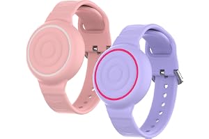 För Apple AirTag (1:a & 2. generationen) barn, vattentätt Airtag armband silikon, anti-lost & repskydd AirTag 2 armband för b