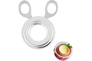 AIPWEYT STORE Coupe-Oeuf en Acier Inoxydable,Coupe-Œuf Coque Argent,Ouvre-oeuf à la Coque,Décapant pour Oeufs Coupe-oeufs,Ciseaux à Oeufs Décapant la Coquille,pour Couper Les Oeufs, Les Bananes et Les Fraises