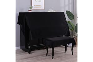 VERVE JELLY Housse de protection anti-poussière pour piano droit universel 88 touches 138 x 200 cm (housse de chaise non incluse)