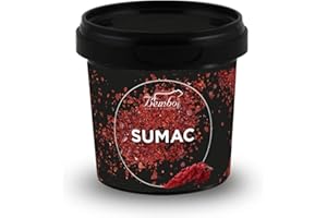 BEMBO QUALITÀ D'AUTORE Sumac Bembo - 60 g - Especia de Sabor Ácido, Crece en Toda la Cuenca del Mediterráneo - Usada en Todas las Cocinas del Medio Oriente - Ideal para Sazonar Pescado y Carne, para Adornar Hummus y Ensalad