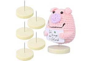 Operitacx Support De Poupée en Feutre avec Base en Bois Ensemble De 6 Présentoirs pour Poupées Support De Bricolage pour Exposition Et Décoration De Figurines