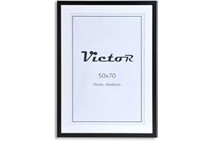 Victor Cornice Richter Nero in 50x70 cm con 40x60cm passepartout - striscia: 25x20mm