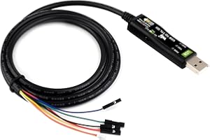 Waveshare Industrial USB to TTL Serial Converter Adapter Cable USB to TTL (D) Adapter 3.3V 5V Onboard FT232RNL Chip Suitable for Raspberry Pi 5 Serial Port Debugging