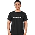 DUDEME SpaceX T-Shirt, 100% Cotton T-Shirts for Programmer, Coding, Developer, Software Mens, Round Neck T Shirts for Women, Half Sleeve Tshirt for Men