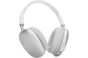 AUDALA Cuffie Wireless Bluetooth Over Ear Senza Fili Grandi con Microfono Musica Stereo HiFi per Gaming Sport Palestra TV PC Telefono 28 Ore di Riproduzione(Argentato)