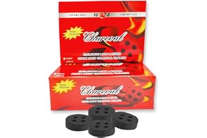 UAE FELCON Bakhoor Charcoal Long Lasting Black-50 mm for Shisha Hookah and Bakhour | Incense Coal | Musk Shola | BBQ Grill Preparation