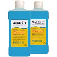 SterloMax - Pack of 2-75% Isopropyl Alcohol-based Hand Rub Sanitizer and Disinfectant 500 ML