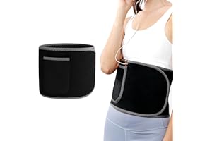 QEEQPF 1pcs Sports Belt, Waist Support Waist Belt for Fitness, Cycling, Jogging, Zumba, Sports Belt for Men Women | (Black)