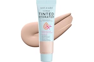 Wet n Wild, Bare Focus Tinted Hydrator, Tinted Moisturiser with Hyaluronic Acid, Lightweight Formula with Semi-Matte Finish for Oily Skin, Sheer to Medium Coverage, Fair