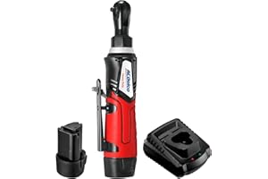 ACDELCO TOOLS ACDelco ARW1207P G12 Lithium-Ion 12V (10.8V) 1/4 Electric Cordless Ratchet Wrench Set Power Tool Kit | Tool Set Includes Battery Pack & Charger