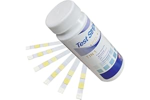 WYBOT Tiras reactivas de PH para piscina, tiras reactivas para piscina 7 en 1 para piscina/spa de valor de PH/cloro libre/alcalinidad total/bromo/nitrito/dureza/cloro total, fácil de leer (50 piezas)