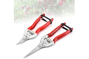 JUMRHFAN Profesjonalne nożyce ogrodowe z ochroną dłoni SK5 ostrze Premium nożyce ogrodowe nożyce ogrodowe i trymer, narzędzia ogrodowe, nożyce ogrodowe i nożyce ogrodowe do prac ogrodowych