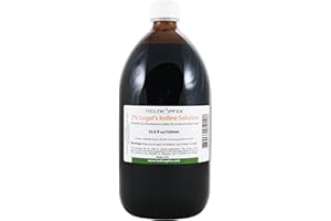 ‎HEILTROPFEN 2% Lugols | Lugolsche Jodlösung | 1000 ml | 6% liquid Formulierung | 2 Prozent elementares Jod und 4% Kaliumjodid | Inhaltsstoffe in pharmazeutischer Qualität | Heiltropfen®
