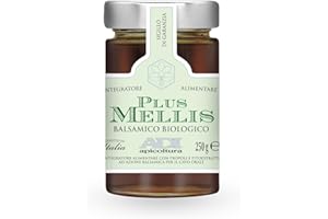 ADI APICOLTURA ADI BIO - Miele Balsamico Italiano Biologico, arricchito con propoli grezza, echinacea, ribes nero, olio essenziale di eucalipto e menta piperita - Made in Italy - 250g