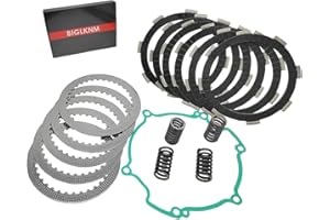 BIGLKNM Clutch Kit Friction Plates & Heavy Duty Springs Gasket for Kawasaki KX80 KX 80 1998-2000 KX85 KX 85 2001-2021 KX100 KX 100 1998-2021