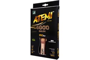 Atemi Racchetta da Tennistavolo 4000 Legno di Balsa PRO Offensive+ |Controllo, velocità, Rotazione Migliorati |Tutti I Livelli |5 Strati, Gomma da Competizione |Manici, Colori E Confezione AGGIORNATI