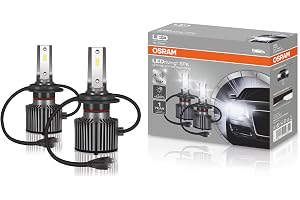 OSRAM HB3/HB4 LEDriving High and Low Beam Lamps for Cars with 12V Compatible, 9005DWSPK, 120% more brightness, 2000 lm, 54 W, White