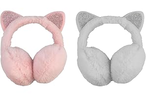 HIFSA Cat Ear Muffs Soft Plush Ear Warmers Girls Cute Warm Ear Flaps Cartoon Fluffy Faux Fur Ear Cover Lovely Winter Ear Protector For Kids Women Girls Men Outdoor Winter Assorted Color Pack of 1