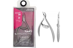STALEKS PRO par Natury Nails Pince professionnelle pour cuticules 3 mm. Acier inoxydable (Smart 30-3mm)