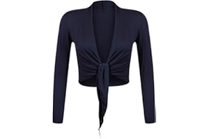 GLAMEXX24 Bolero Donna Elegante Coprispalle Giacchetta con Maniche Lunghe Top Bolero Cardigan da Sera Casual per Matrimonio Cerimonia Festiv