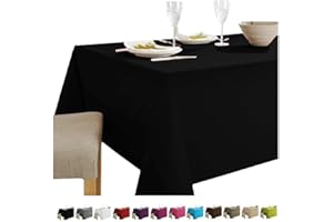HOME DIRECT HomeDirectIE Extra Large Easy-Care Quality Rectangular Fabric Tablecloth Table Cover 140x240cm 55"x94"