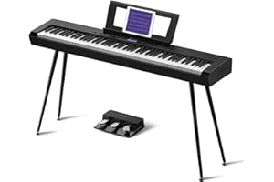 Starfavor Digital Piano 88 Tasten Gewichtet Tastatur, Graduierte Hammermechanik Klavier, Full-Size Elektrisches Klavier, Dual 30W Lautsprecher, Bluetooth/USB-MIDI, Aufnahmefunktion (SP-20)