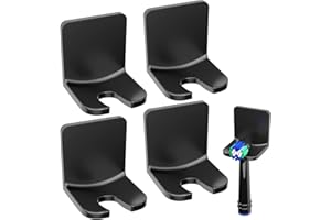 ‎FIXCHORD FIXCHORD 4 Pack Elektrische Zahnbürste Halterung, Selbstklebende elektrische zahnbürste Halter für die Wandmontage, Zahnbürstenhalter für die Aufbewahrung im Badezimmer, Schwarz